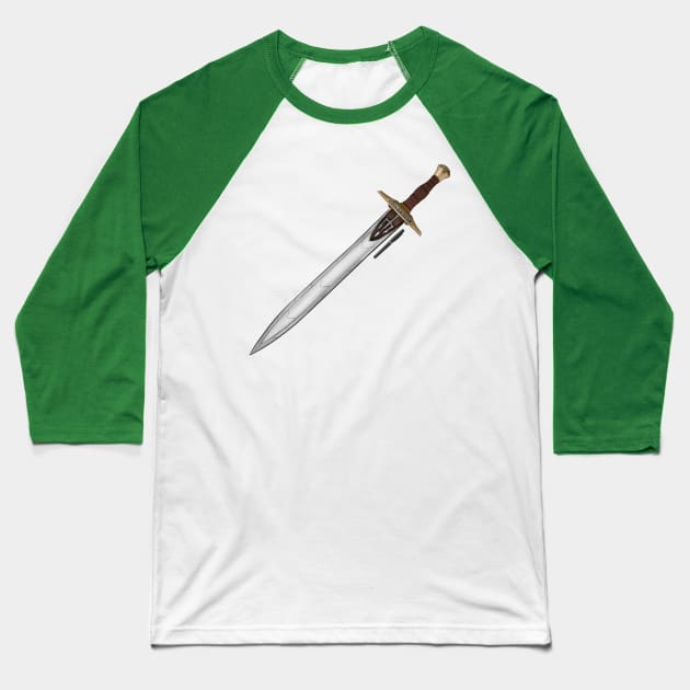 Riptide Sword Baseball T-Shirt by Thelunarwoodco